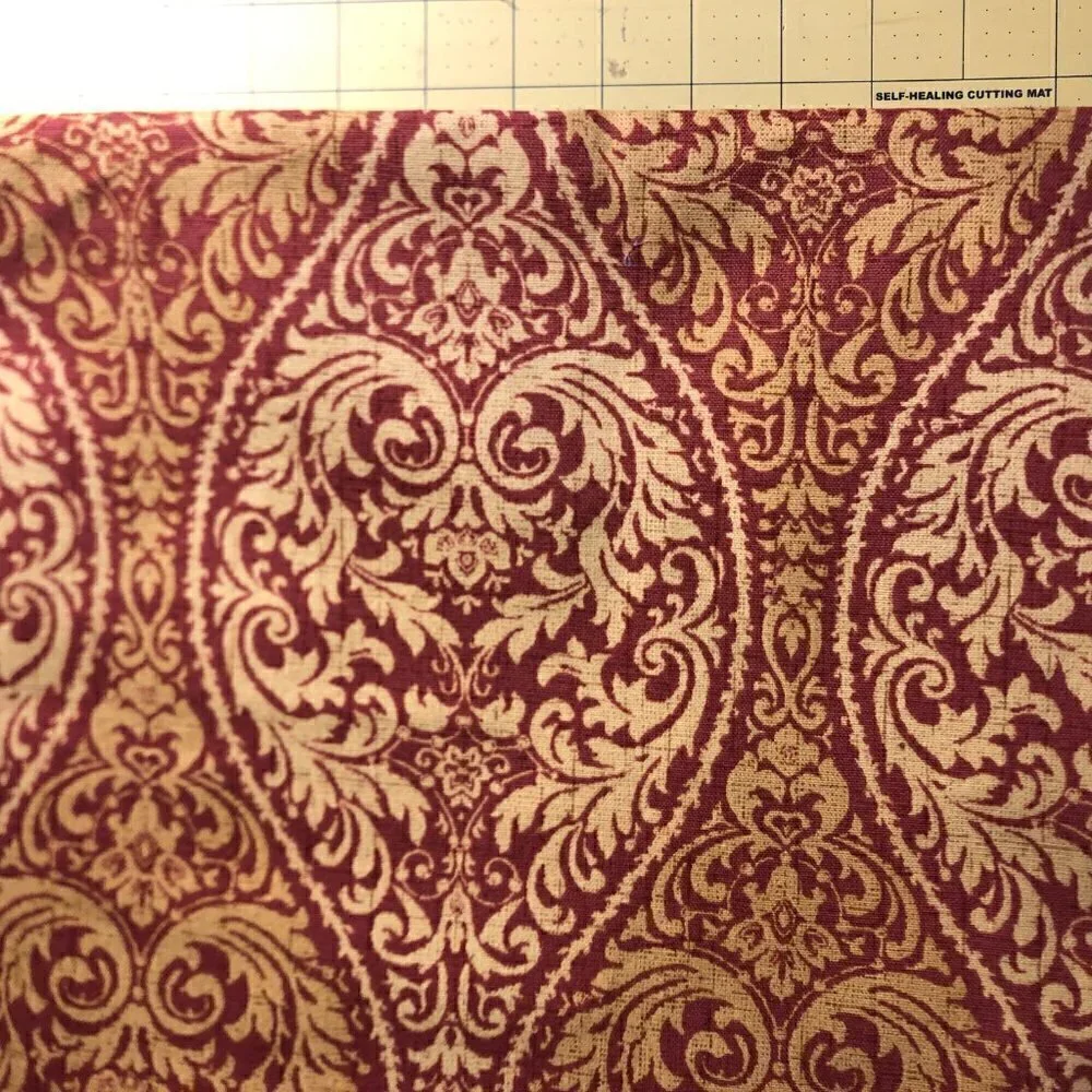 🛒 $17 Home Decorative Fabric Upholstery Material Textiles Waverly Burgundy #708